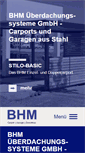 Mobile Screenshot of bhm-stahlcarport.de